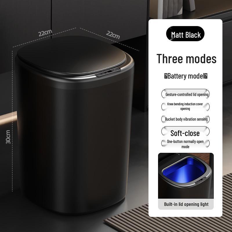 High-Value Smart Sensor Trash Can with Lid: Ideal for Bathroom, Large Capacity & Great Gift