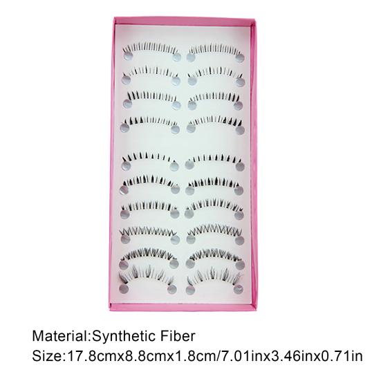 10 Paare Damen Untere Untere Falsche Falsche Wimpern Augenwimpernverlängerung für Alltag Party