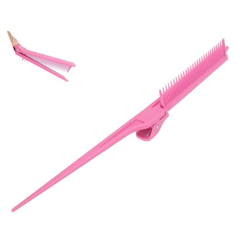 Pink Hair Styling Comb Carbon fiber Teasing Comb Highlighting Comb Everyday Touch Ups