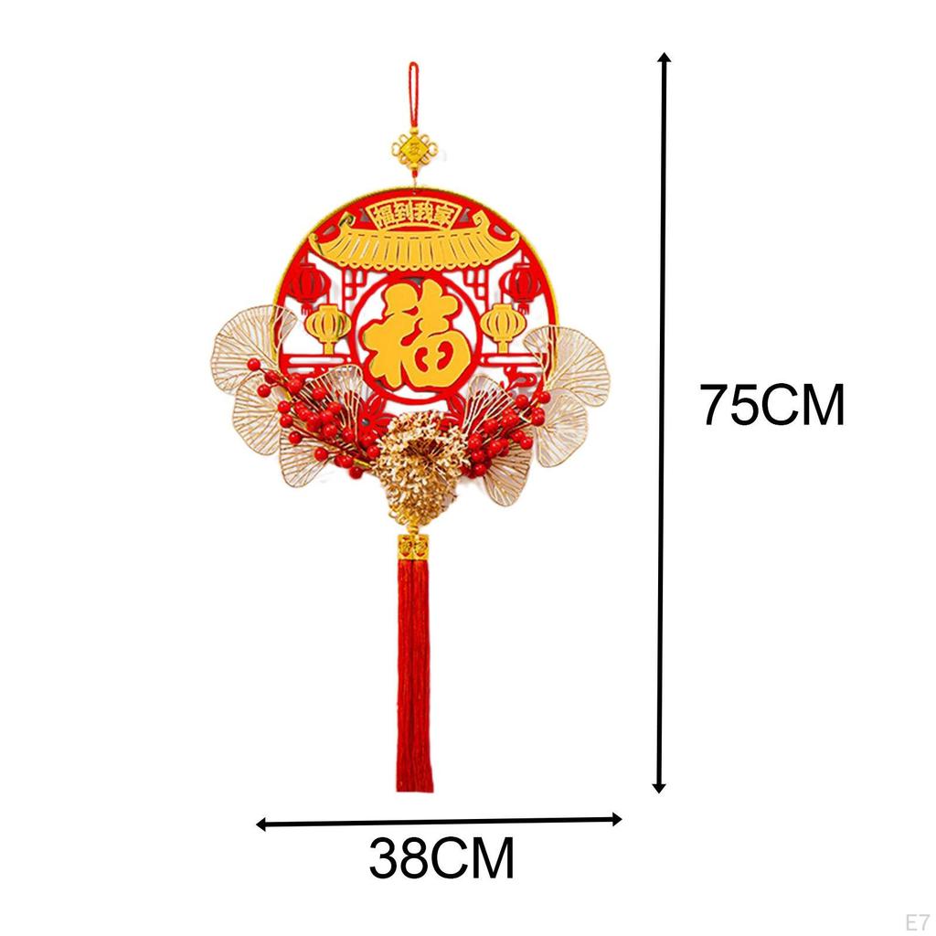 Chinese Year Decoration Party Supplies with Tassel Traditional Hanging Ornament for Tree