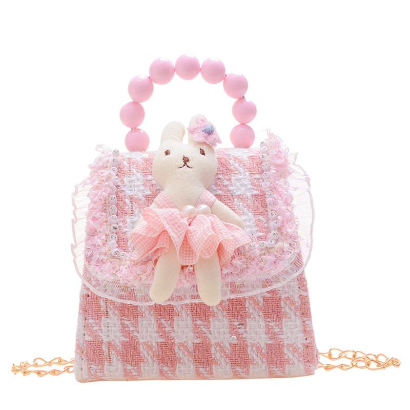 Adorable Mini Korean Princess Crossbody Bag For Kids Featuring Cute Bunny Design