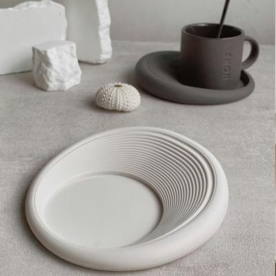 Round Silicone Heat-Resistant Coaster Tray Thickened Food-Grade Mat for Coffee Cups Jewelry Snacks & Table Decor
