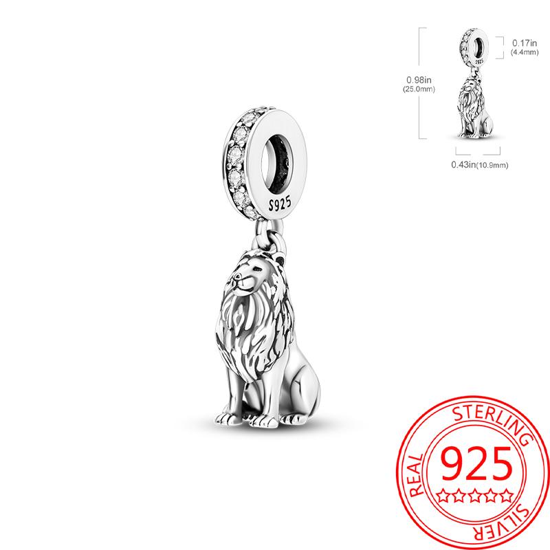 Copper Metal Charm Bead Component Bead Component Crown Lion Frog Charm Bead Component Compatible With Bracelet High Quality Fine Jewelry Authentic