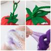 Dopamine Color Bath Sponge Fruit Vegetable Shape Non-Shedding Bubble Ball For Women Soft Shower Tool