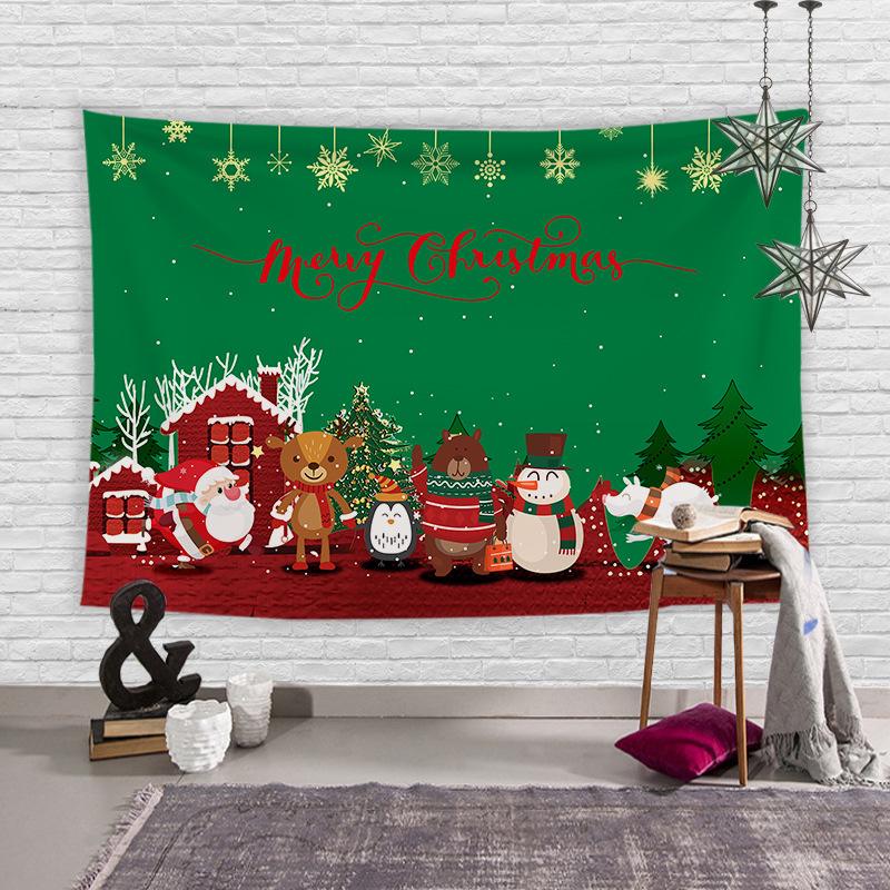 Christmas Tree Decoration Tapestry Wall Hanging Boho Hippie Cloth Fabric Large Tapestry Aesthetic Decorative Home Room Decor