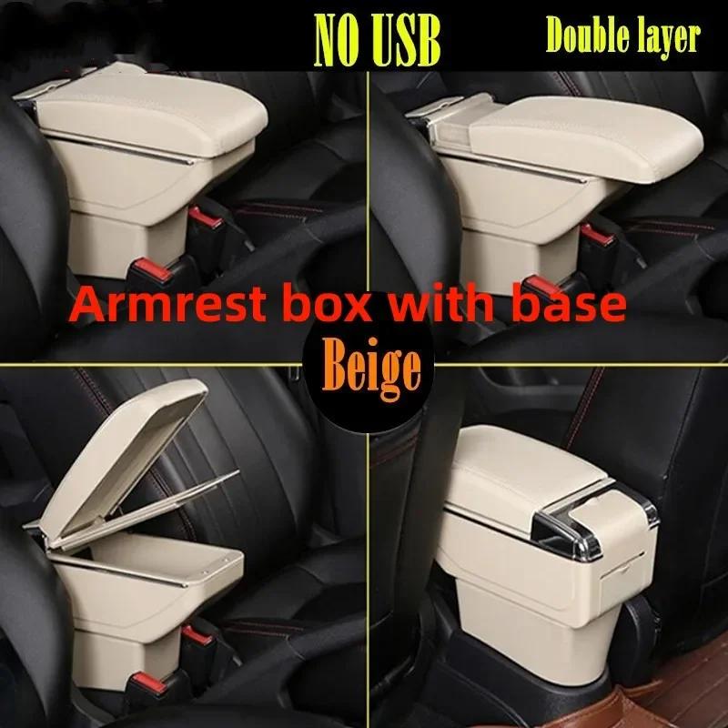 For Ibiza 6j Ibiza 6L Armrest Box For Seat Ibiza Car Armrest Central Storage Box Retrofit with USB Interior Car Accessories