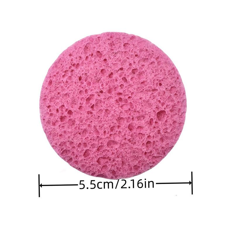 10PCS Natural Facial Sponges Reusable Facial Sponges Deep Cleansing Foam Pad For Daily Use Cleansing  Exfoliating Makeup Removal