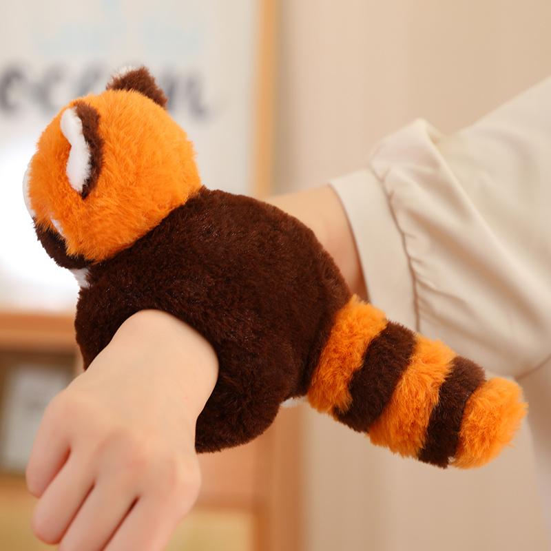 Kawaii Capybara Animal Slap Snap Wrap Wristband Plush Hand Ring Bracelet Cute Gift for Birthday Party