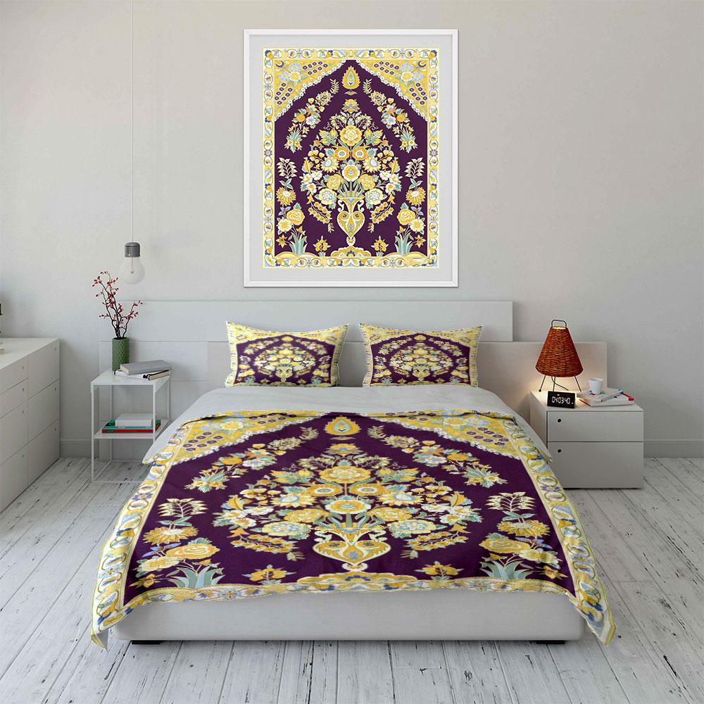 Floral vase intricate pattern. Bedding sets Duvet cover sets Duvet covers Pillowcases(1 * Duvet Cover 2 * Pillowcases without duvet insert)