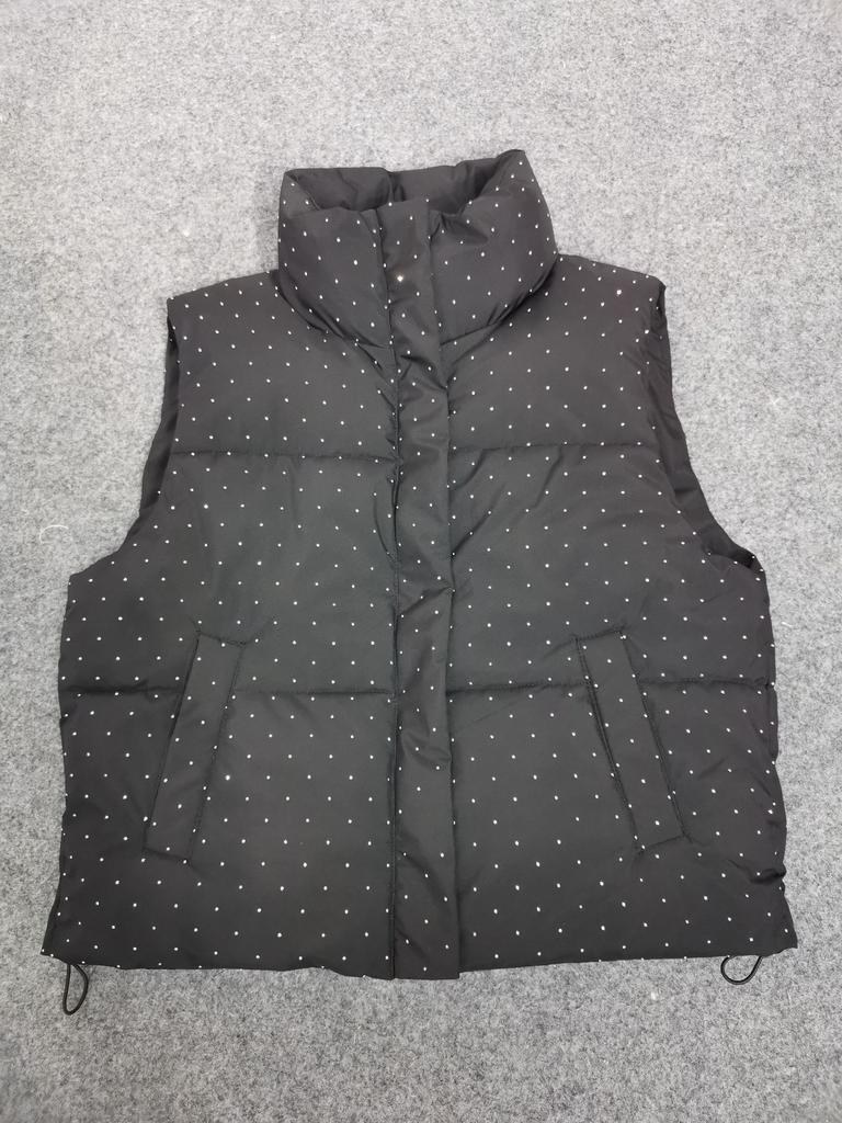 Niche Kamínky Spice Girls Polstrovaná s červenou síťovinou Zimní Cikánské Hvězdy Stojáček Krátká Bunda Vesta