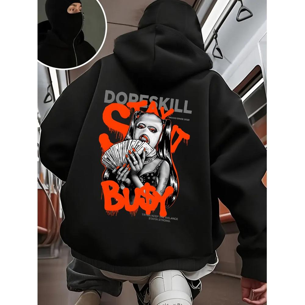 Alphabet Baumwolle Locker Atmungsaktiv Schweißabsorbierend Reißverschluss Kapuzenpullover Locker Herren Harajuku Ins Casual Stil Oberteil