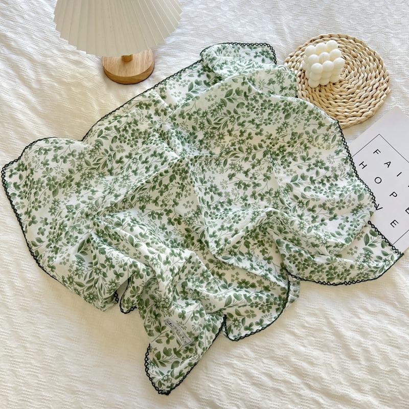 Women Scarves Cotton Handkerchief Fashion Headband Neck Scarfs 70cm