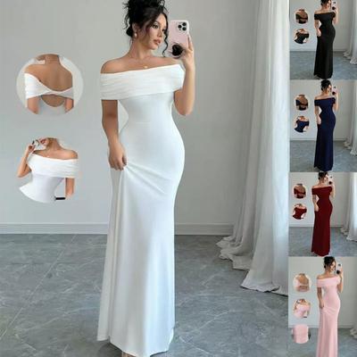 New Off-shoulder Sleeveless Bodycon Mini Dress, Elegant Sexy Slim Fit Party Dress for Women