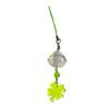 Clear Elegant Color Four Leaf Clovers Phone Charm with Wind Chimes Portable Good Luck Fashion Accessory Daily Use