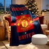 Manchester United F.C Print Blanket - Soft & Comfortable, for Bedroom, Travel, Sofa, Home Decoration - Birthday Christmas Gift for Friend