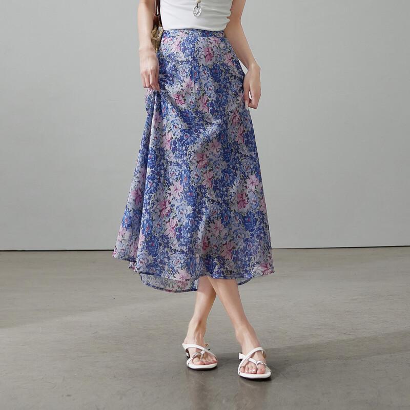 SOFSIL Women s Floral Print Midi Skirt 29/XL