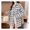 Navava Women Vintage Outer Check Long Sleeve Shirt Nb2309