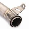 Exhaust Pipe for DUKE690 Motorcycle: Titanium Alloy Mid-Section with Bend Pipe Connector.
