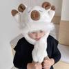 Hat and Scarf Integrated Children's Pinching Ears Will Move the New Autumn and Winter Scarf Boy Treasure