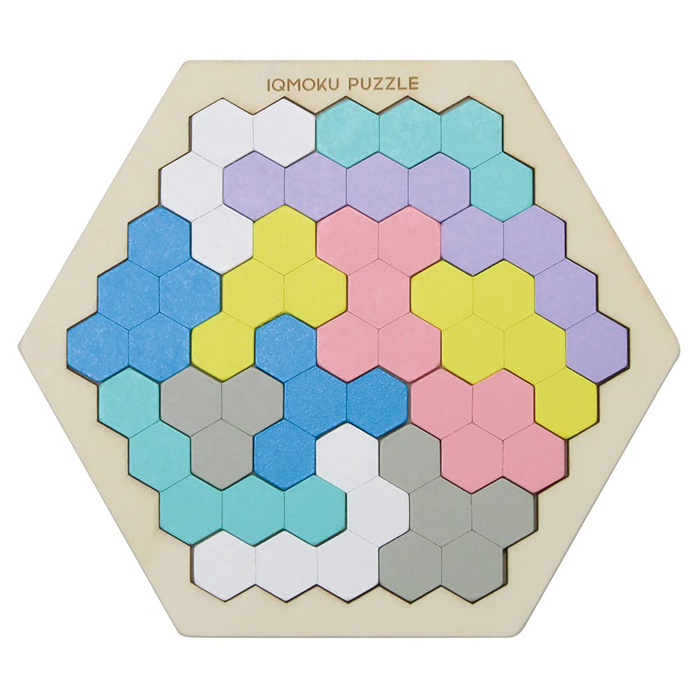 

Devica Training Puzzle Ikumoku Educational Puzzle, Hexagonal, 14 Pieces, Wooden, 113018