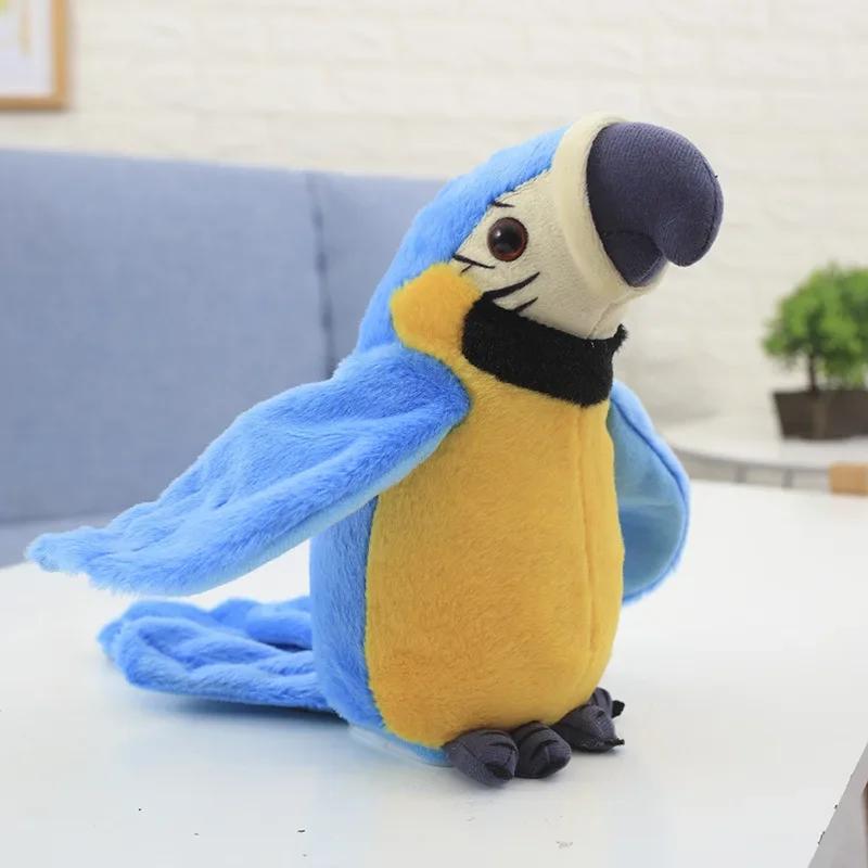 

Talking Macaw Parrot Repeat What You Say Stuffed Animal Plush Plaything Electronic Record Animated Bird Speaking Parrot Plush Toys