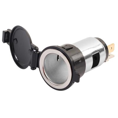 12V/24V Universal Auto Cigarette Lighter Female Socket with Waterproof Cover