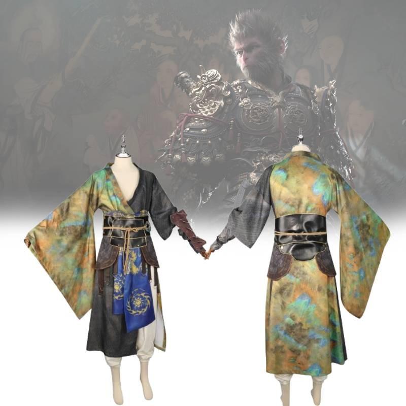 Elegant Black Myth Wukong Cosplay Attire Vintage Inspired Costume For Performances