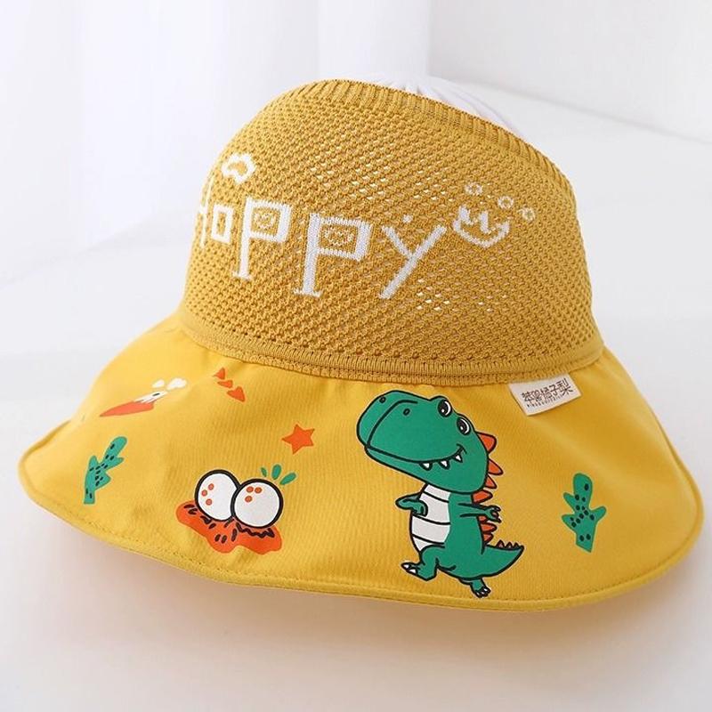 

Children S Sun Hat Summer Hat Boy Baby Sun Hat Boy Girl Empty Top Hat Sun Protection Uv жёлтый