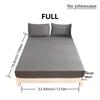 Black, White, and Gray Solid Color Fitted Sheet Bedding—super Soft and Skin-friendly Sheets with Deep Pocket Mattress Topper