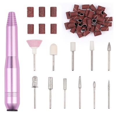 Electric Nail Drill with 11 Drill Bits Sanding Bands 16000RPM Adjustable Professional Nail