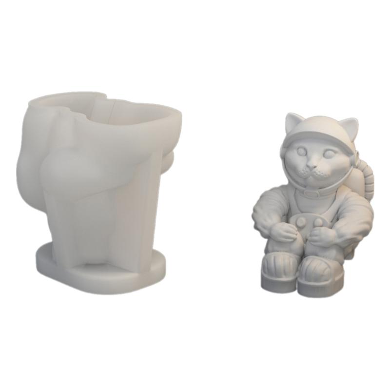 Silicone Mold for Moon Space Figure Easy to Use Silicone Mold for Making Astronautic Crafts Table Decors Ornament