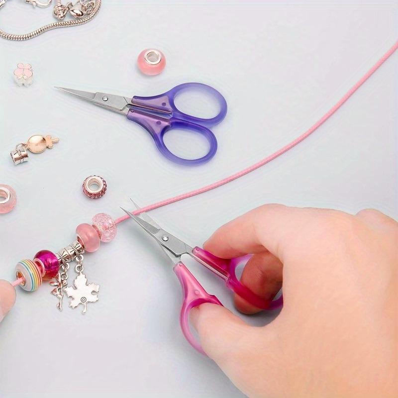4pcs Precision Craft Scissors Set - Stainless Steel, For Sewing, Embroidery & Paper Cutting With Protective Covers Sewing Scissors Fabric Scissors