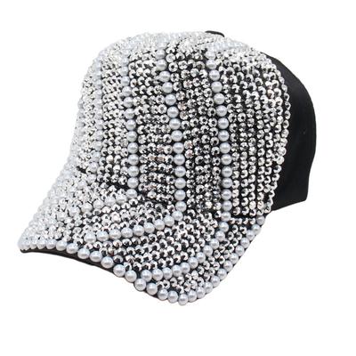 Klobúk Dámska čiapka Ležérna Baseballová čiapka s kamienkami Trblietavý diamantový klobúk do slnka Ručne vyrobený Svetlá dosková čiapka Trendy