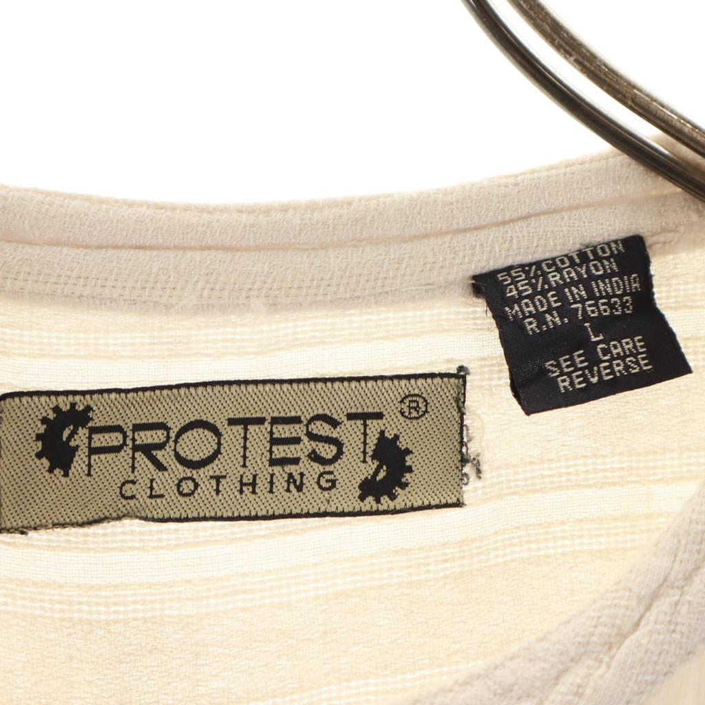 PROTEST CLOTHING 00s Short sleeve shirt L off white Men's Used