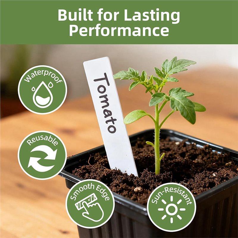 Reusable Garden Tags 4", 330Pcs Waterproof Plastic Plant Labels With Marker Pen Ideal For Seedlings, Vegetables& Flowers