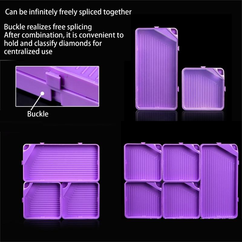 3/5/10Pcs Small and Large Drilling Drawing Trays Stacking Drilling Art Trays for Drilling Drawing Accessories