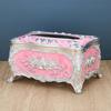 European Tissue Box Large Capacity Easy Access Tissue Box Cover Acrylic Paper Napkin Holder Luxurious Home Decoration
