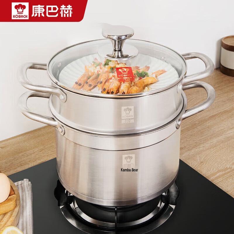 Kangbach 304 Edelstahl Mehrschichtiger Dampfkochtopf