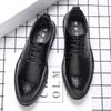 Fashion Men's Summer Business Dress Black Casual Interior Height Increasing Wedding Suit Breathable British Groom Men's Shoes