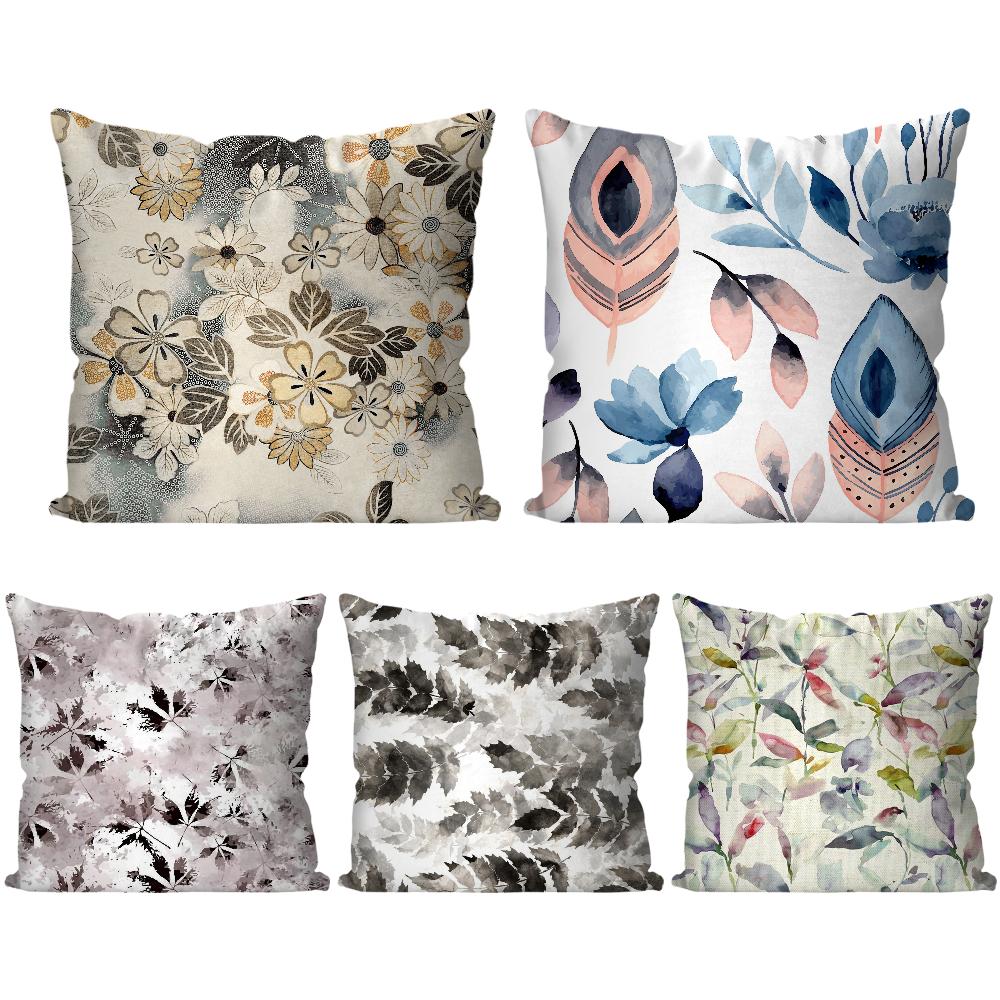 1pc Simple Art Of Patterns And Patterns Pillow Case Square Pillow Bedroom Sofa Leisure ComfortCarLivingRoomHome Decoration 40X40