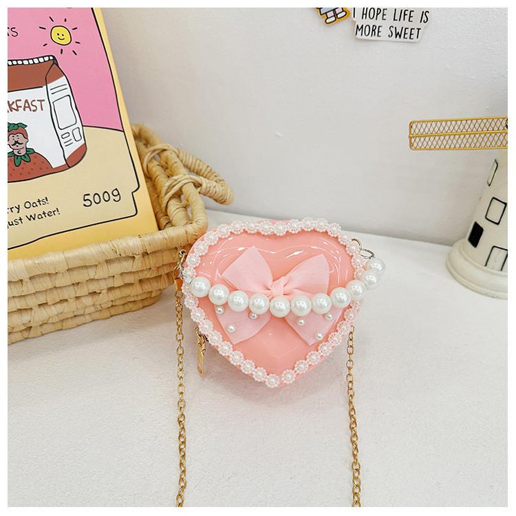 Stylish Mini Pearl Handbag For Kids With Adorable Bow Design In Multiple Colors