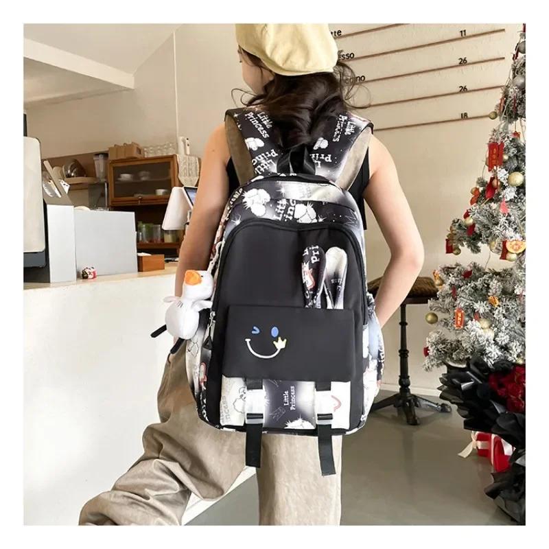 Children Shoulder Bag Foreign Cartoon Korean Version Trend Student Schoolbags Large Capacity High Value Travel Bag