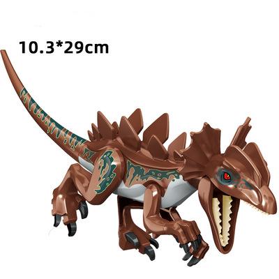 Big Dimension Assembled Construction Blocks Plaything Dinosaur World Triceratops Tyrannosaurus Children Animal Miniature Bricks Playthings for Boys