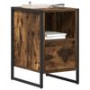 Nightstand Smoked Oak 39.5 x 30 x 50 cm Particleboard