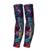 Ice Silk Tattoo Sun Protection Sleeves for Men & Women - Summer Driving, Cycling, Flower Design Arm Shades