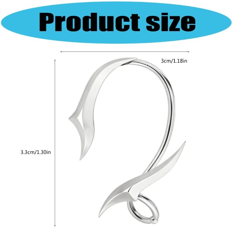 Modern Twist Ear Clip Jewelry Not Piercing Required Secure Fit Copper Texture Suitable for Casual or Formal Occasions