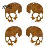 Metal Halloween Ornament Skull Hanging Ornaments Garden Sign Decorative Art Shaped Tags for Indoor Outdoor Yard Decor Anti-rust Sign