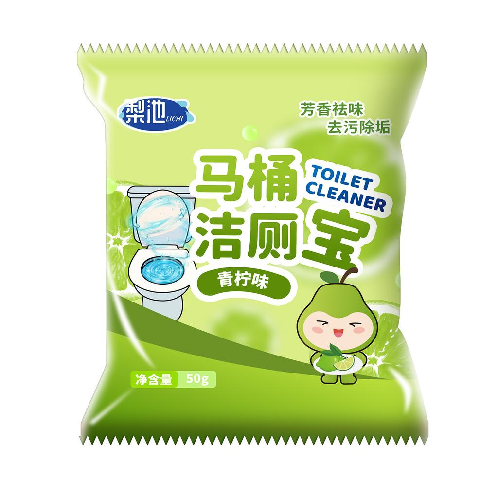 Frisch duftender Blasen-Toilettenreiniger: Zwei-Phasen-Formel für effektive Kalkentfernung und Geruchsbeseitigung