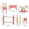 Furnishings Life Scene Pretend Play for Kids Doll House Furniture 1:12 Scale Realistic Model for Bedroom Dinning Room