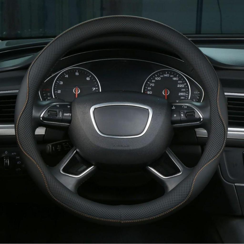 Universal Curve Steering Wheel Cover: All-Season Car Handle Protector